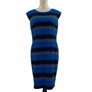 LINEA Louis Dell'olio Striped Sheath Dress Small
